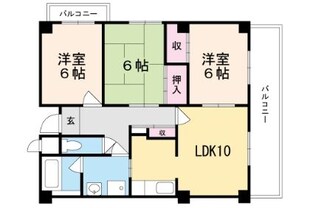 グランドハイツ小柳の物件間取画像